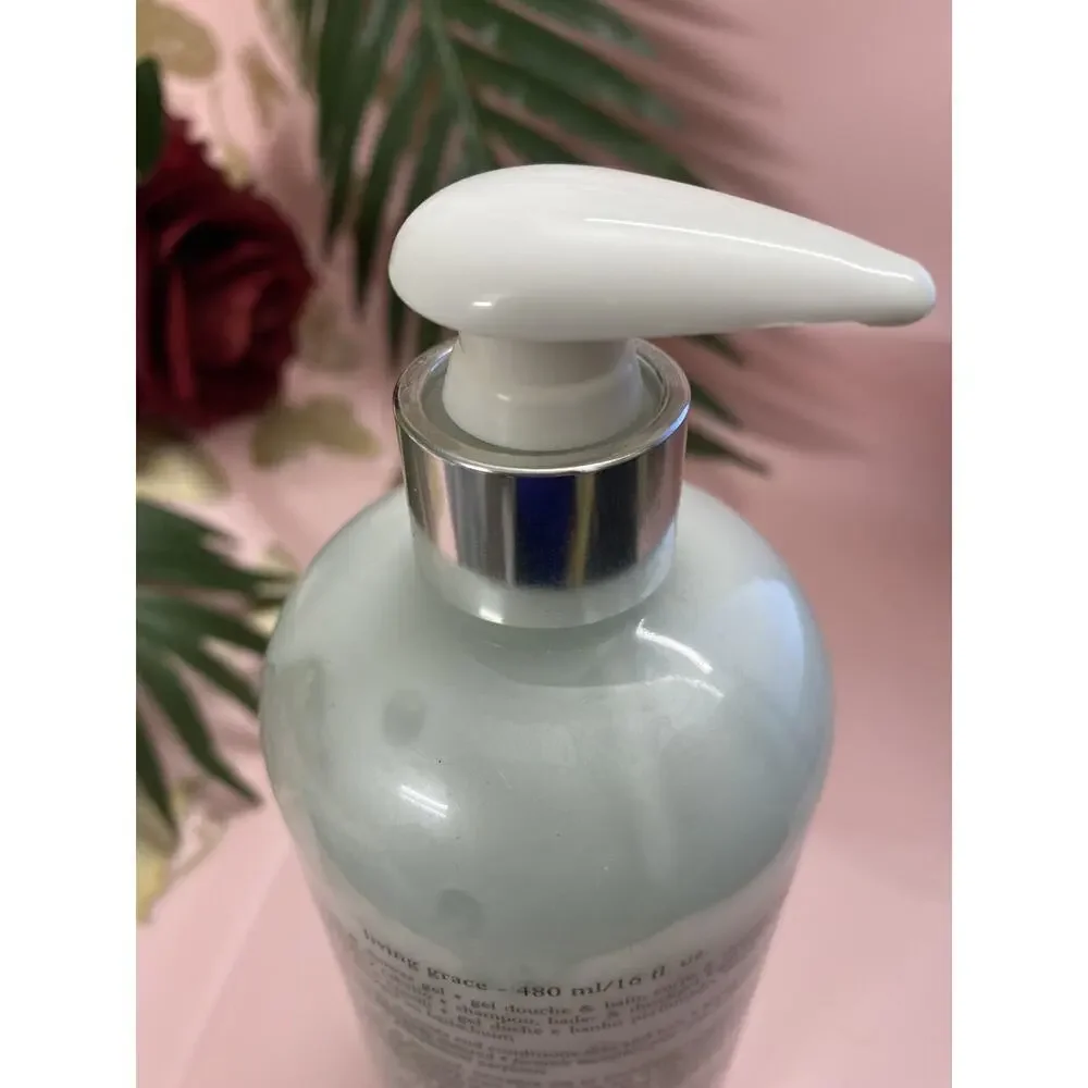 NEW Philosophy Living Grace 3-in-1 Shampoo Bath & Shower Gel 16oz W/Pump NO BOX